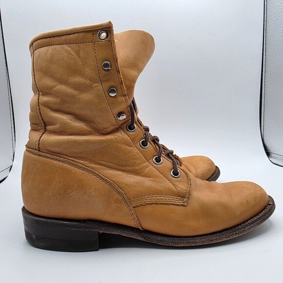 Justin Boots Womens Size 5 C Brown Boots Made In USA Casual Outdoors L0621 - Picture 12 of 12